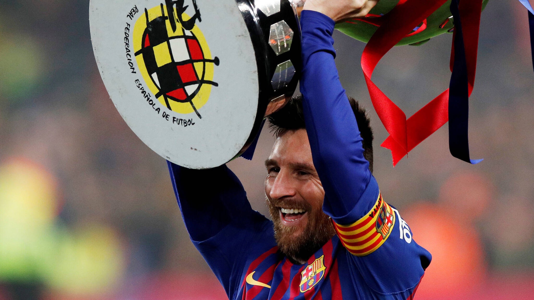 Kampioen Messi FC Barcelona