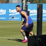 Messi back in training