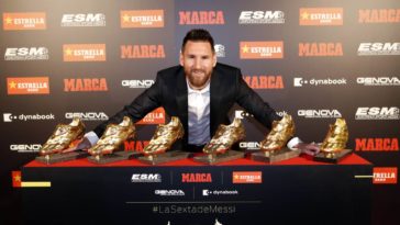 Lionel Messi zesde Gouden Schoen