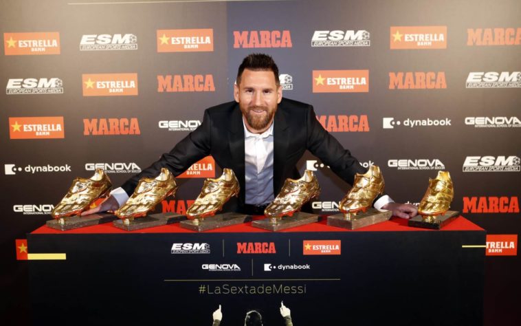 Lionel Messi zesde Gouden Schoen