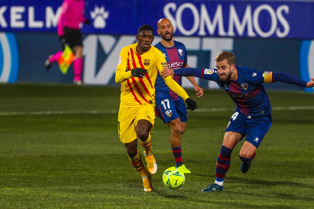 Ousmane Dembélé tegen Huesca