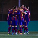 FC Barcelona viert een treffer in de Copa del Rey