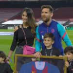 Antonela Roccuzzo en Lionel Messi