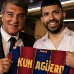 Sergio Agüero is gepresenteerd als speler van FC Barcelona